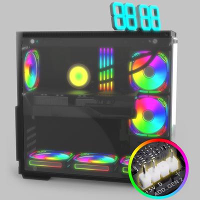 Memory Module Cooler 5V 3PIN ARGB AURA Sync Heat Sink Cooler DDR3 DDR4 DDR5 Heat Spreader Cooler for Desktop Computer PC Memory