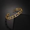Atoztide Customized Letter Name Bracelet Personalized Custom Bangles for Women Men Stainless Steel Chrismas Jewelry Gift