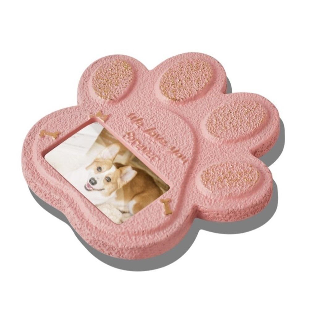 Cement Dog Tombstone Photo Frame Cat Grave Marker Pet Loss Gift Pet Memorial Stone Cemetery