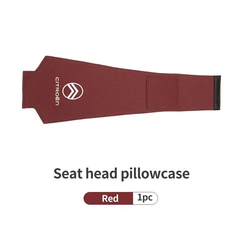 

Car Seat Headrest Cover Suede Perforated Pillowcase Pad For Citroen C4 C3 C5 C1 C2 C6 C4L DS3 DS4 Berlingo Picasso Jumper