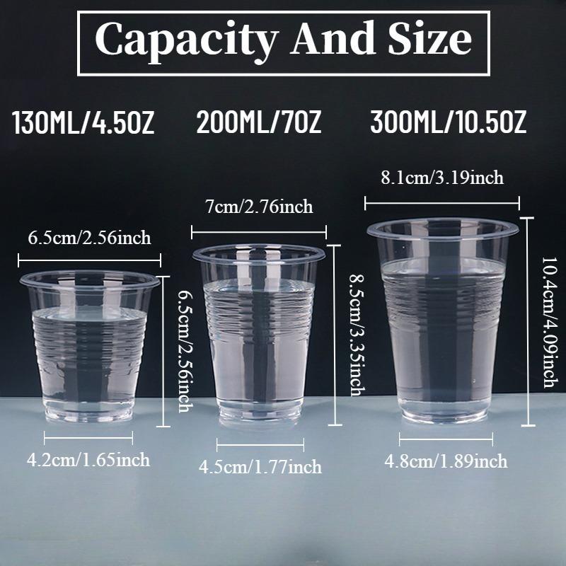 50/100PCS Disposable Clear Plastic Cups Outdoor Plastic Coffee Cups Picnic Birthday Kitchen Party Tableware Christmas New Year