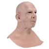 Realistic Bald Head Man Mask Latex Human Face Mask Funny Scary Halloween Costume Cosplay Props