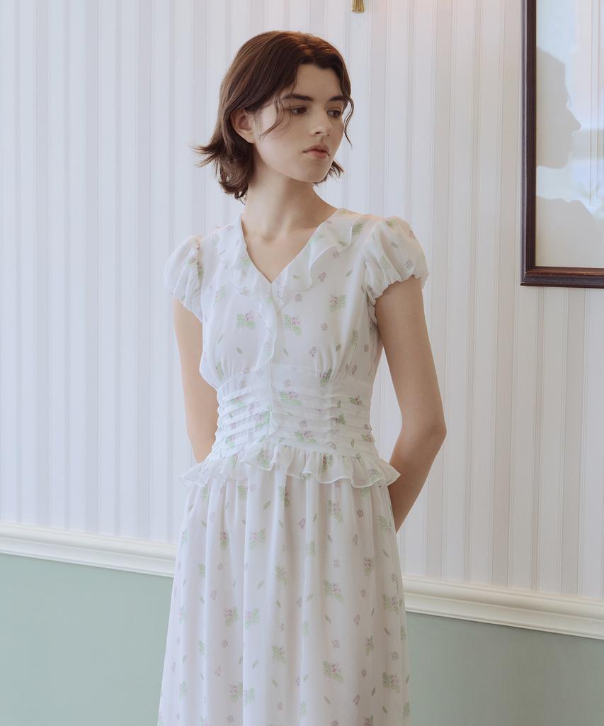 Aiseugadeuneiogongpal Jacaranda Print Dress