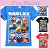 Żywy T-shirt z postaciami z gry Roblox dla dzieci z wygodnej bawełny