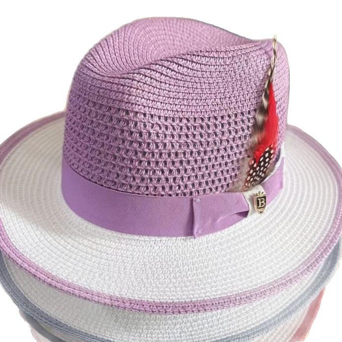 Spring And Summer Foldable Wish Splicing Men'S And Women'S Seaside Vacation Shade Jazz Hat Top Hat