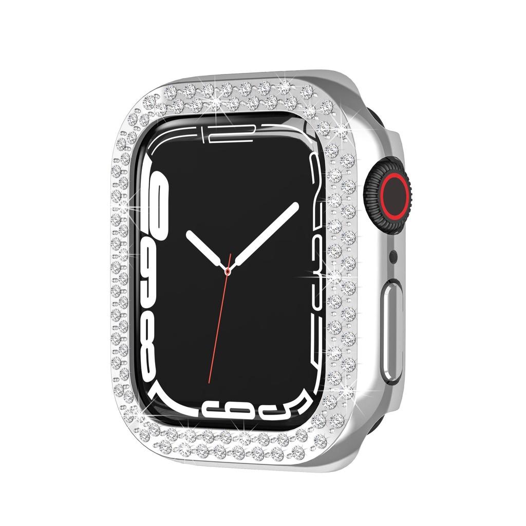 Case Cover Diamond Shell For Apple Iwatch Series 7 Gen 4145mm Protective Bumper
