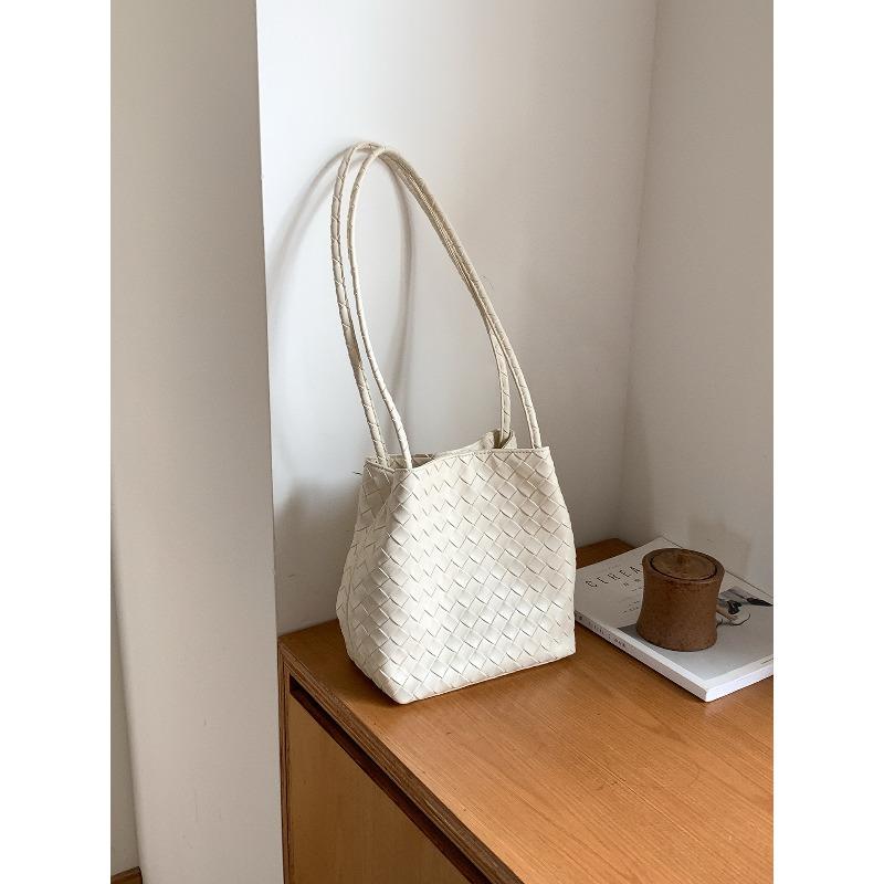 Retro gewebte Tasche Nischendesign neue Damen-Schultertasche vielseitige Bucket Bag Damen
