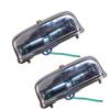 Licence Plate Light Set with 12v Bulbs Suitable for Tractors Massey Ferguson Deutz