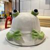 Chic Fisherman Frog Hat Womens Cartoon Sunshade Bucket Hat For Spring Summer