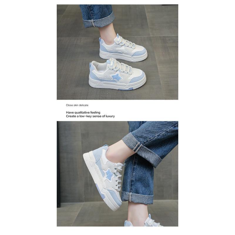 Women S Star Pattern Thick Sole Breathable Casual Sports Sneakers