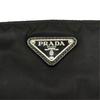 PRADA Triangular logo Shoulder Bag black unisex used
