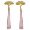 2PCS Stainless Steel Soup Spoon Slotted Spoon Skimmer Cutlery Tableware Sets Kitchen UtensilPink