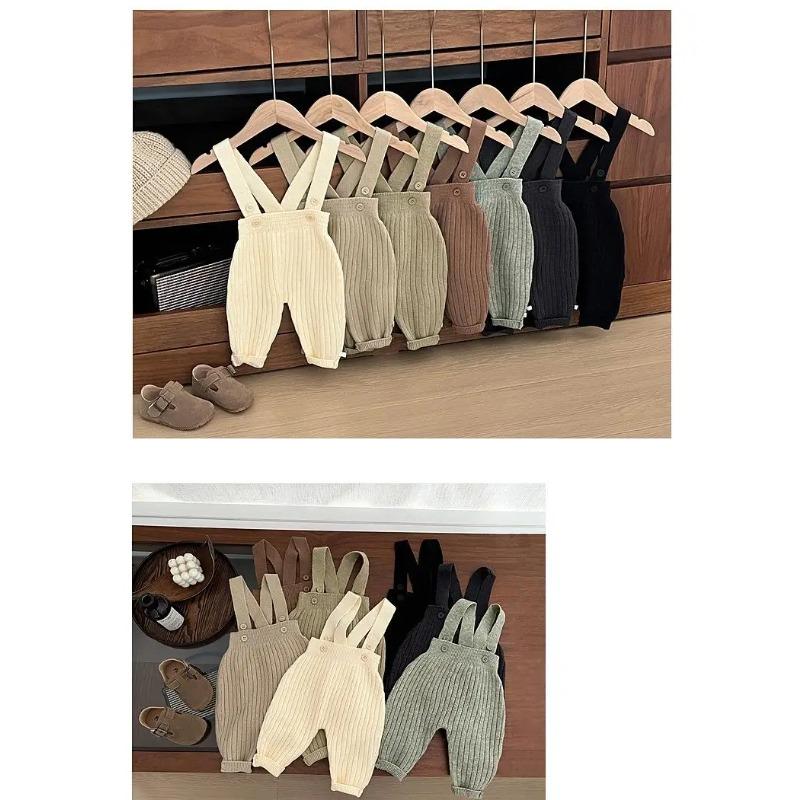 Autumn Baby Sleeveless Knit Romper Newborn Knitted Overalls Boy Girl Infant Jumpsuit Toddler Clothes
