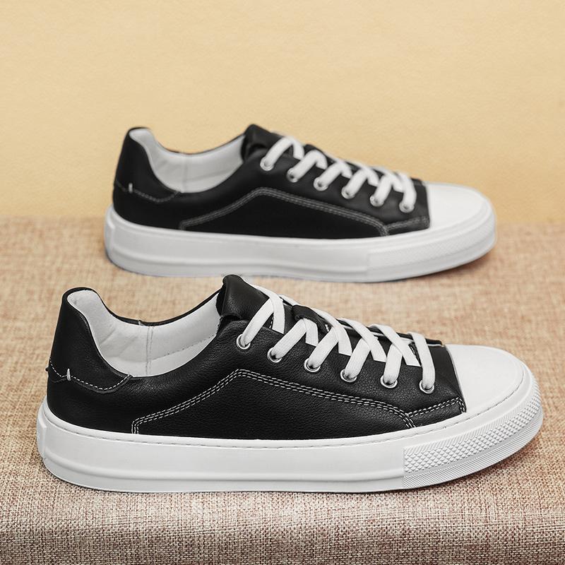 Men's Skate Genuine Leather Sneakers Male Comfy All-match Casual Sports Skateboard Shoes Spring Fashion Breathable Walking Shoes