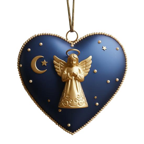 Heart-Shaped Christmas Hanging Ornament Indoor Outdoor Hame Office Holiday Party Xmas Tree