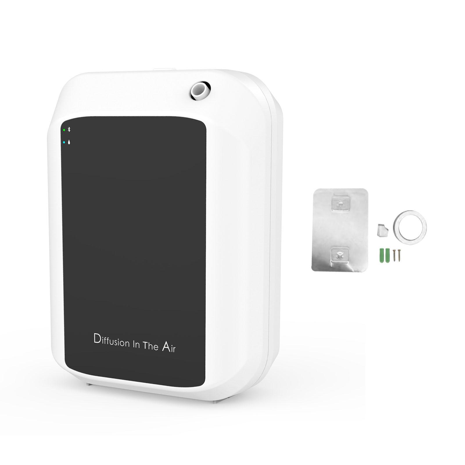 

Fragrance Diffuser Machine Dual Power Supply Bluetooth Smart Air Machine Wall Mounted PP Acrylic 150ML Timing for Hotel