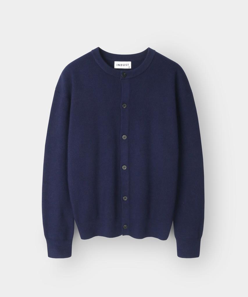 Indust Essential Round Knit Cardigan_Gray