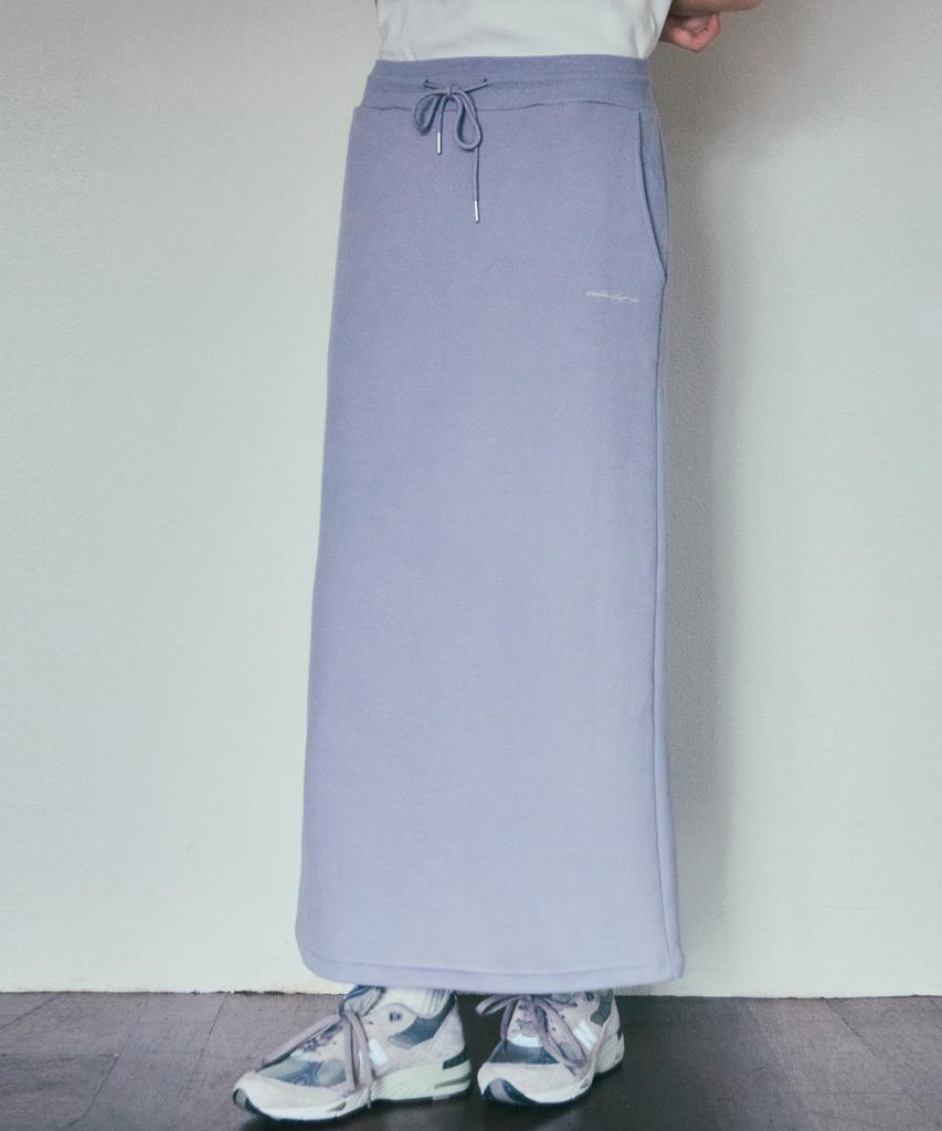 Wednesday Oasis For Woman Warm-Up Basic Fleece-Lined Long Skirt_Light Purple(W25-Sk04)