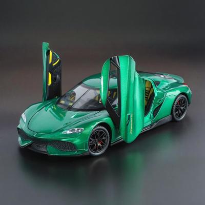 New 1:24 Gemera GT Sports Car Alloy Diecast Metal Model Car Sound & Light Children's Toy Car Collectible Birthday Gifts For Boy Mini
