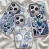 For Honor 200 400 Lite 400 200 Pro X9b Magic 7 6 Lite X9c X9a X9b X8b X7c Phone Cover Cute Blue Heart Starfish For Honor 400 Bag