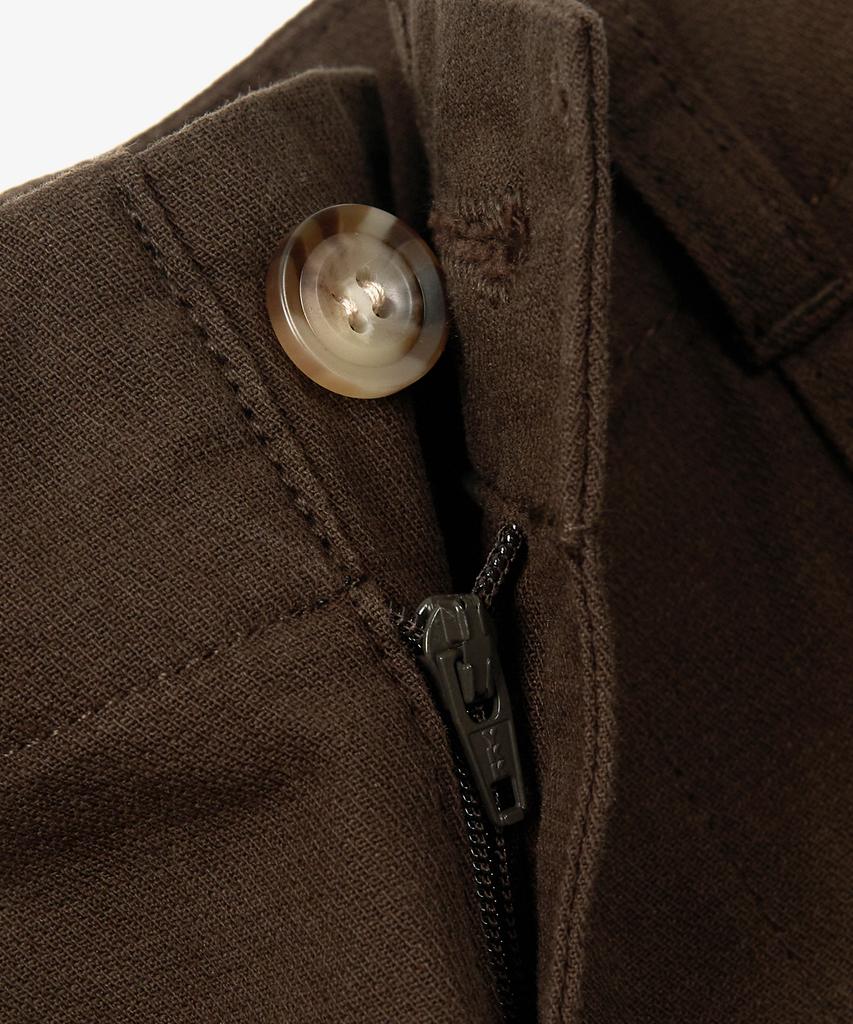 TOFFEE Fatigue Tabe Canvas Cotton Pants (Brown)