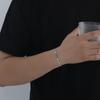 Unisex Hip-Hop Titanium Steel Zircon Tennis Bracelet
