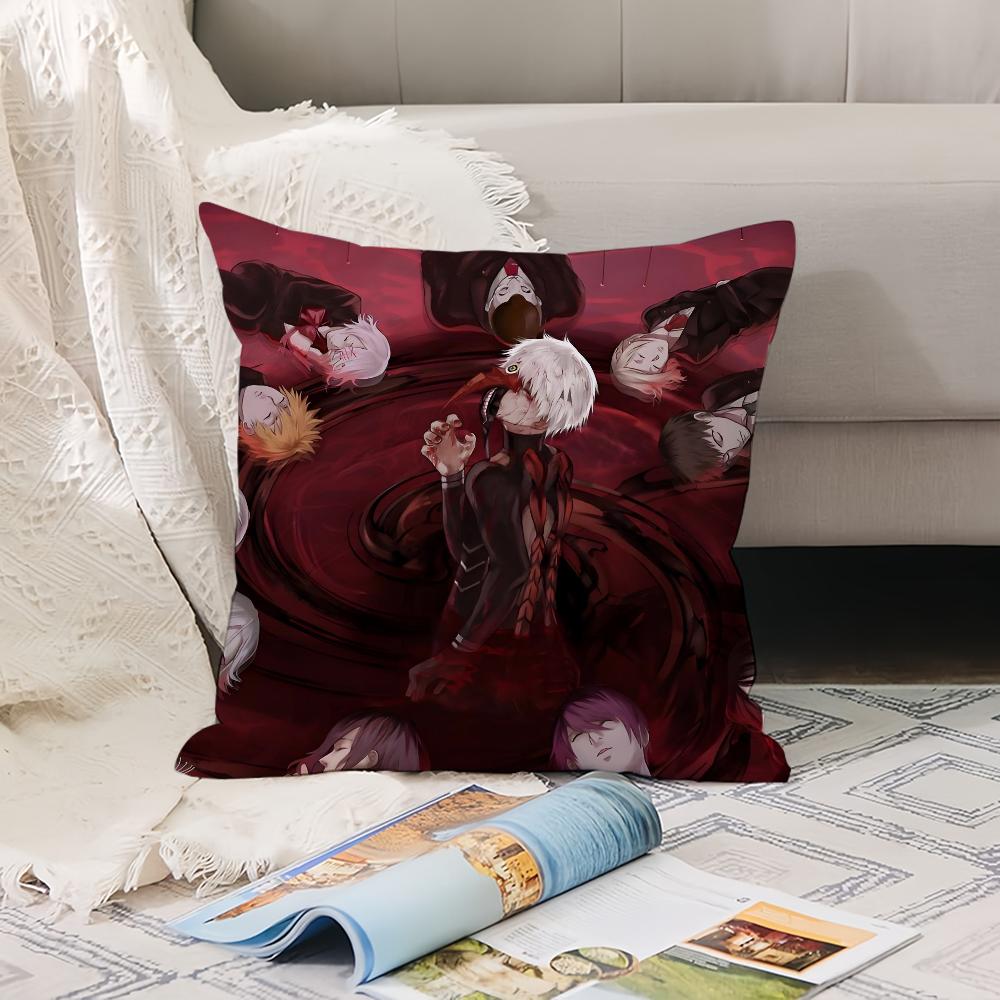Аниме Т-Токийский Гуль Наволочка Офисные Подушки Подходят Для Дивана Автомобиля Декоративная Наволочка 12x12Inch