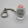 Silicone Pink Cat Claw Keycap Key Chain LED Mechanical Keyboard Key Cap Pendant  Children Adult