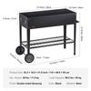 Raised Garden Bed, 42.5 X 19.5 X 31.5 Inch Galvanized Metal Planter Box, Elevated Outdoor Planting Boxes with Legs, for Growing