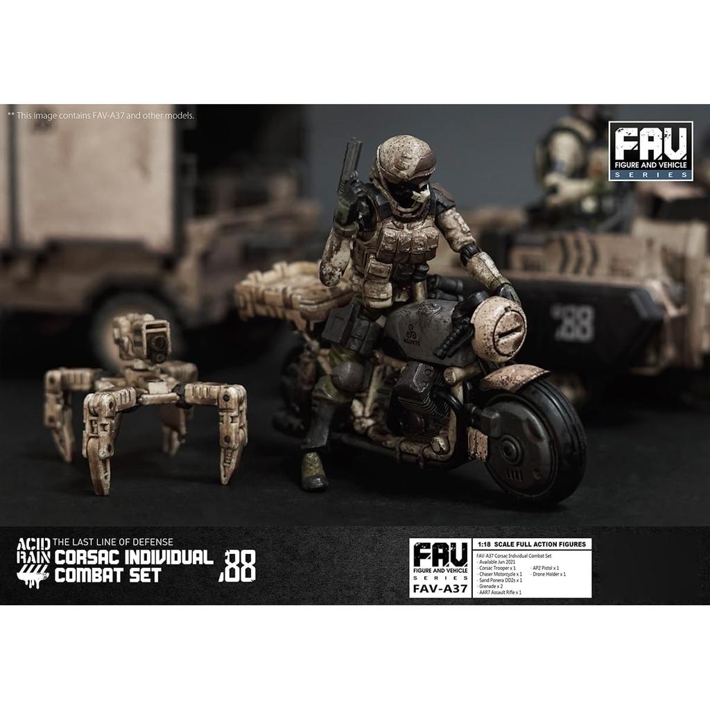 HiPlay TOY ALLIANCE 1/18 Scale ACID RAIN FAV-A37 Sako Individual Battle Set, Movable Figure, Painted and Finished