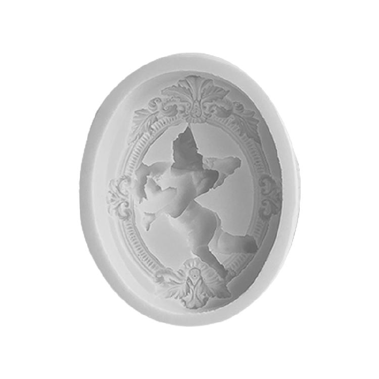Oval Angel Candle Mold Clay Plaster Resin Craft Decorations DIY Epoxy Resin Aromatherapy Candle Soap Silicone Mould