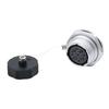 WEIPU WS24 TQ/ZMQ 2 3 4 9 10 12 19 Pin Electrical  Wire Soldering Charger Aviation M24 Connector Metal Power Adapter IP65