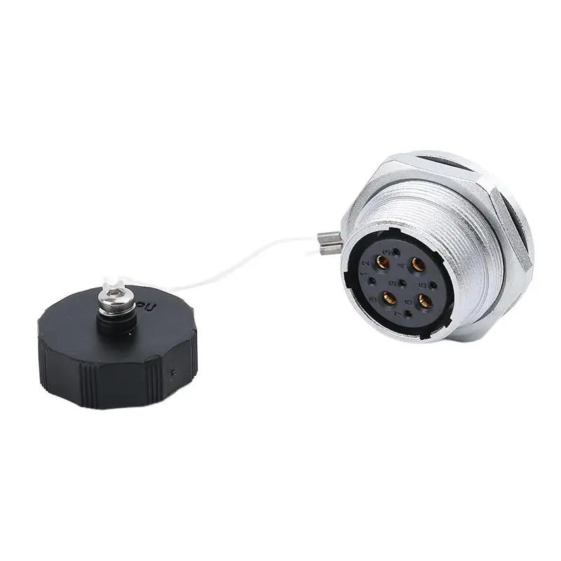 WEIPU WS24 TQ/ZMQ 2 3 4 9 10 12 19 Pin Electrical  Wire Soldering Charger Aviation M24 Connector Metal Power Adapter IP65