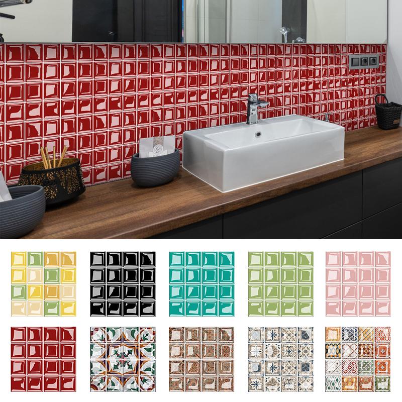 10/15/20 CM Küche Stick auf Fliesen Aufkleber Bad Mosaik Selbst Klebe Wand Fliesen