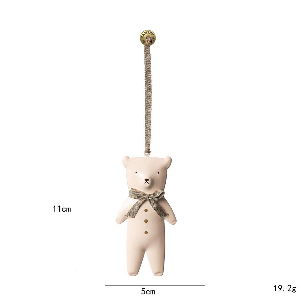 Nordisk Jul Hängande Dekoration Tecknade Soldater Ängel DIY Droppprydnader Dubbelsidiga Järnkonst Julgransprydnad