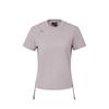 Li Ning New Chinese Style Button Design Waist-Defining Top T-Shirt Women Tops Owl-Purple-Gray AHSW242-2