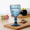 Vintage Embossed High-Footed Red Wine Glass with Bubbles - Wedding Decoration, Child-Friendly, Thickened Design