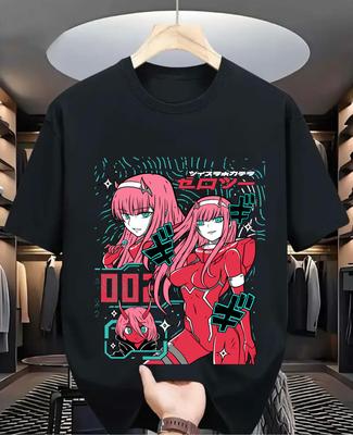 Zero Two Unisex T-Shirt,Anime Aesthetic Anime,Gift,Kawai Vaporwave,Zero Two