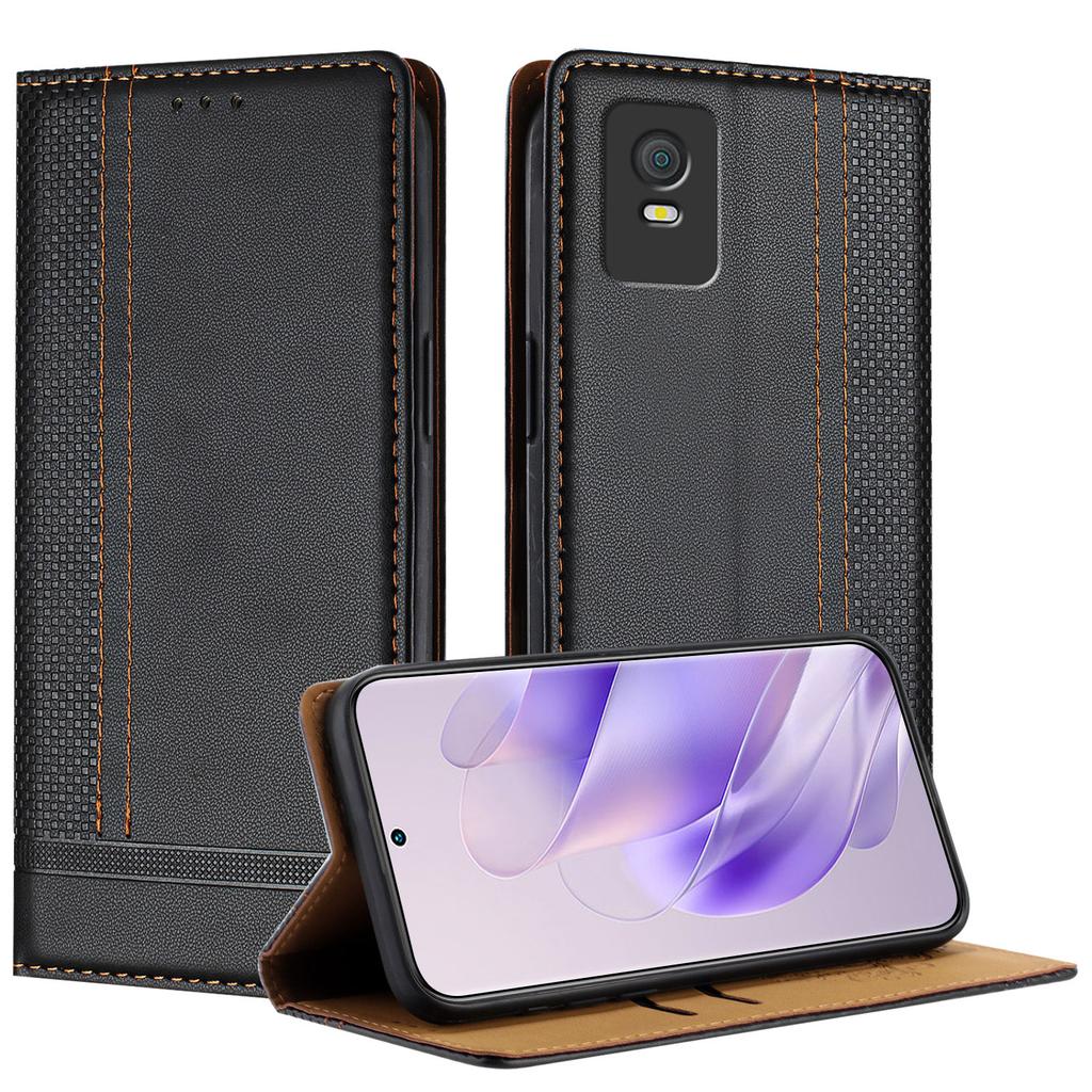 Litchi Grain Emboss Leather Book Case for TCL Series,TCL 305,TCL 306,TCL 30 SE,TCL 30 5G,TCL 30+,TCL 30,TCL 30 XE 5G,TCL 303,TCL Stylus,TCL 20 R 5G...
