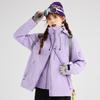 Wasserdichte Winddichte Wanderjacke für Damen und Herren mit herausnehmbarem Fleece-Futter für Outdoor-Aktivitäten, Radfahren, Trekking, Camping