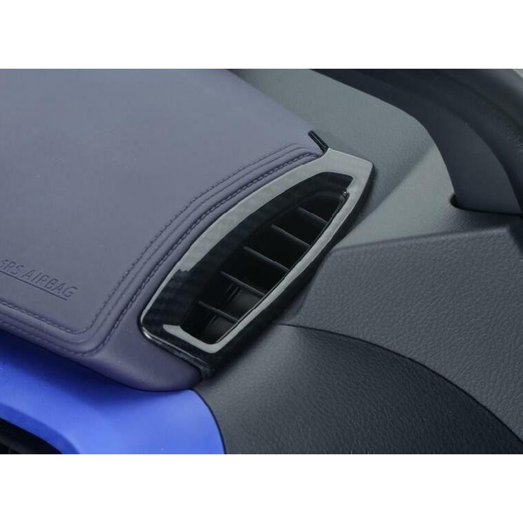 For Toyota CHR CH-R 2018-2022 ABS Carbon Fiber Dash L&R AC Air Outlet Vent Trim