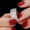 Stainless Steel Gear Ring Starry Sky Spinner Rings Fashionable Rotating Ring  Rock Hip Hop