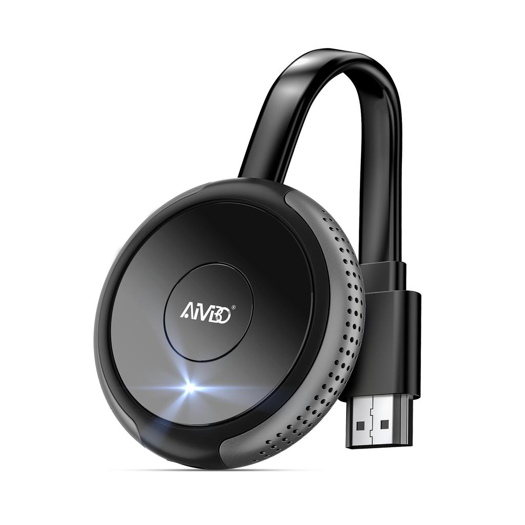 AIMIBO 2025 New Wireless HDMI Mirror Cast Plug Play 4K HDMI Wireless Mirroring for and Mac OS and Stream Videos To Your Enjoy On a Big Compatible with