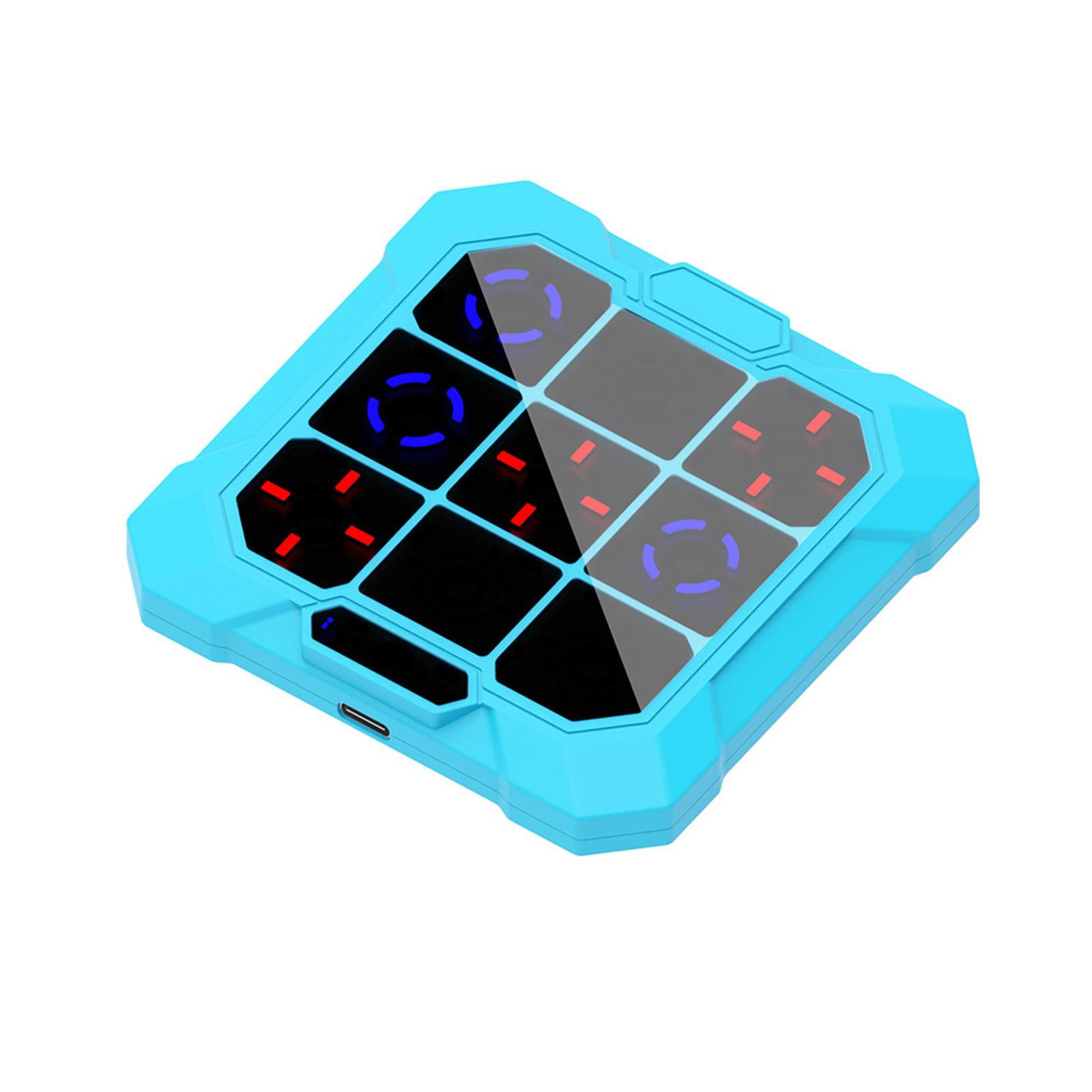 6 in 1 Tic Tacs Toe Bolt Game Handheld Puzzle Game Console Travel Game for Educational and Memory Growth озеро синий