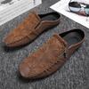 Mens Half Slippers Breathable Mens Casual Shoes Outdoor Men Loafers Lazy Shoes Flats Comfortable Male Sneakers Zapatillas Male