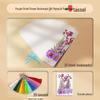 Thickened Handmade Bookmark with Calligraphy Painting, Creative Blank Cardboard, Dried Flowers, and Hand-painted Transparent Label