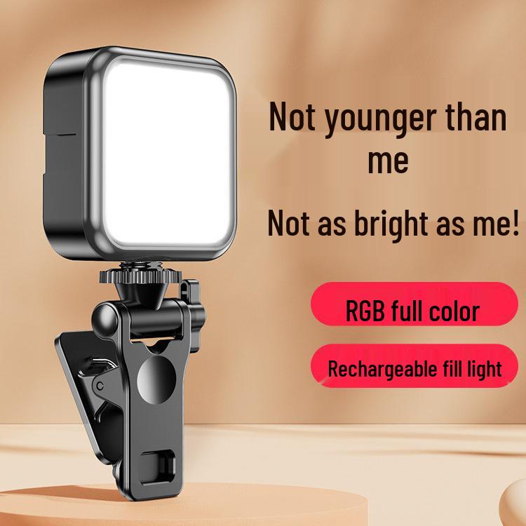 Mini Portable RGB Fill Light for Selfies, Streaming, and Photography