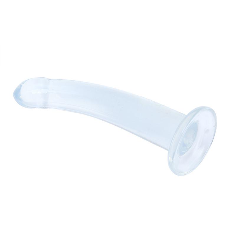 Woman Realistic Tpe Transparent Dildos  Penis Soft Artificial Strong Suction Cup Female Masturbation