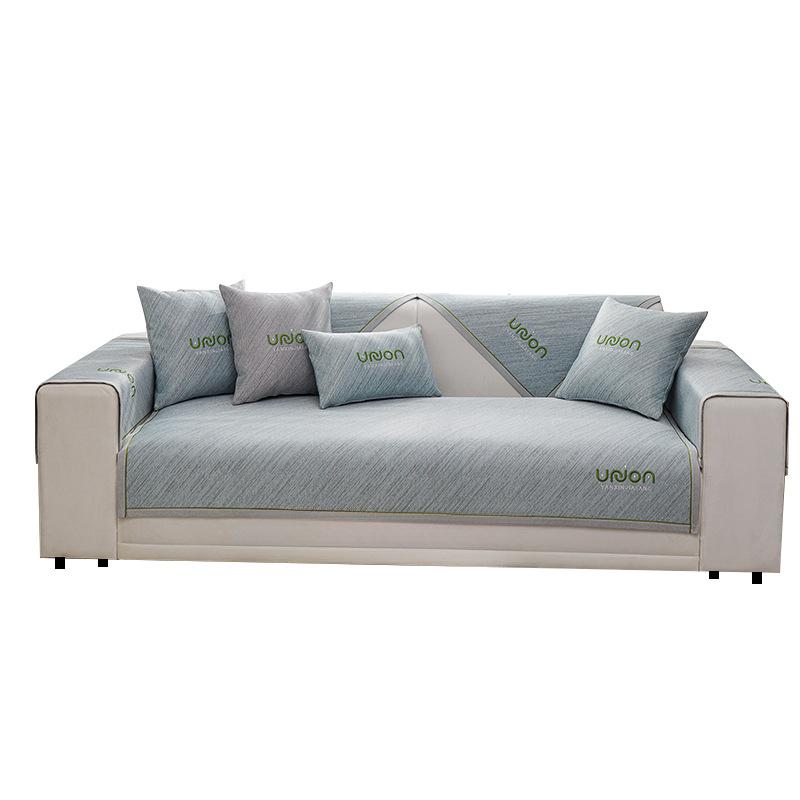 Ice Silk Sofa Cushion Summer Summer Mat Simple Modern Non-Slip Cool Pad Sofa Cover Universal Cover Cloth Cushion