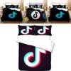 Luxurious Tiktok Pattern Duvet Cover Set With Pillowcase For Comfortable Sleep